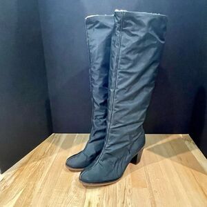 Golo Vintage Black Nylon/shearling Waterproof Boots. Size 9.